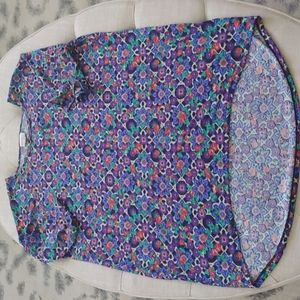 5/$25 Lularoe Irma Tunic Top Medium M Floral Black